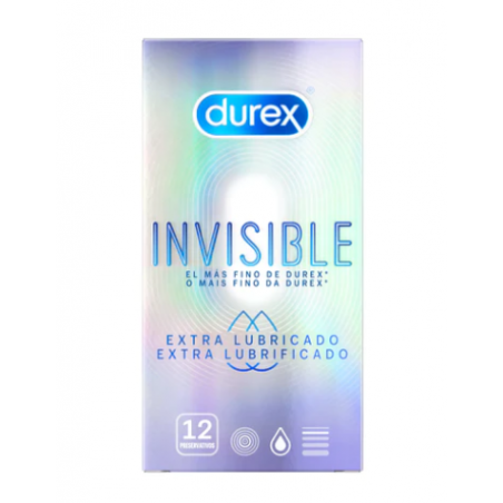 DUREX INVISIBLE EXTRA FINO Y EXTRA SENSITIVO PRESERVATIVOS 12U