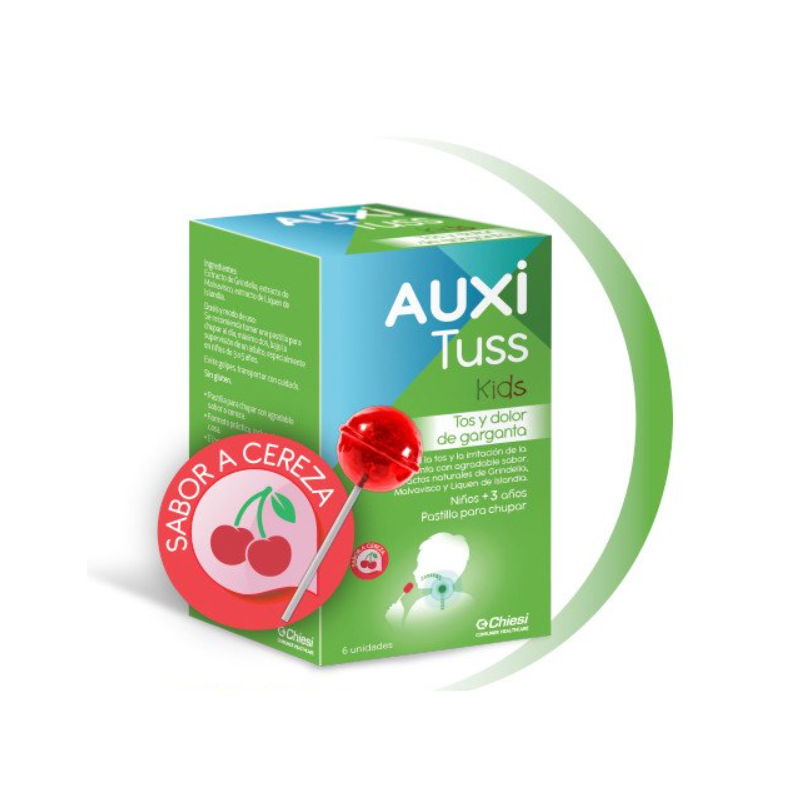 AUXI TUSS KIDS TOS Y DOLOR DE GARGANTA 6U