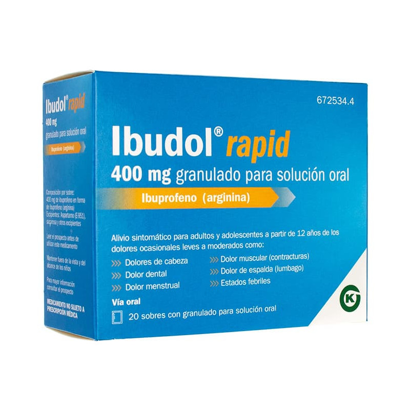 IBUDOL RAPID 400MG GRANULADO PARA SOLUCION ORAL