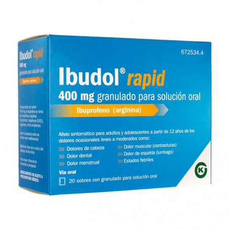 IBUDOL RAPID 400MG GRANULADO PARA SOLUCION ORAL