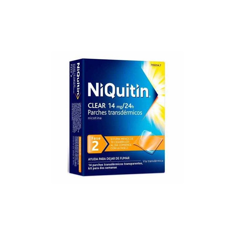 NIQUITIN CLEAR 14MG PARCHE TRANSDERMICO