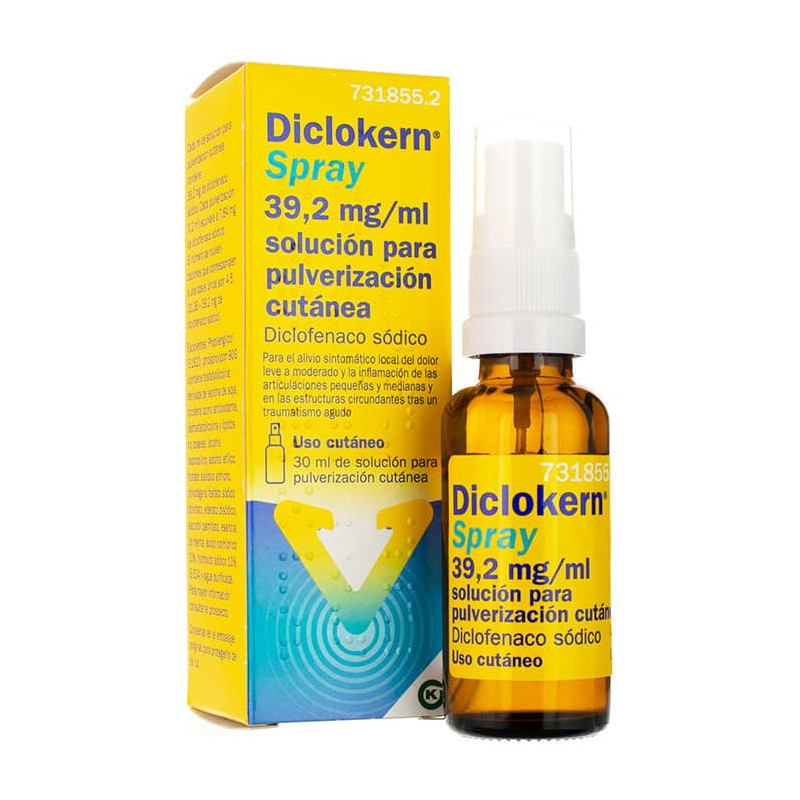 DICLOKERN SPRAY 39,2 MG/ML SOLUCION PARA PULVERIZACION CUTANEA