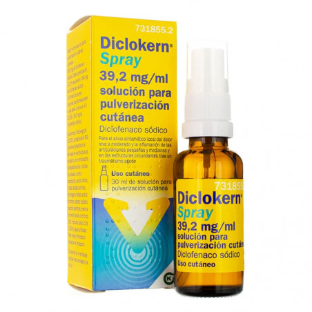 DICLOKERN SPRAY 39,2 MG/ML SOLUCION PARA PULVERIZACION CUTANEA