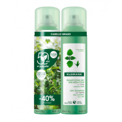 KLORANE PACK CHAMPU SECO SEBORREDUCTOR ORTIGA 2x150ML