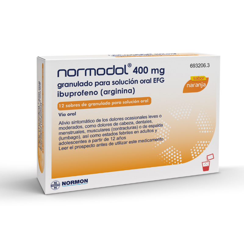 NORMODOL 400 mg GRANULADO PARA SOLUCION ORAL EFG