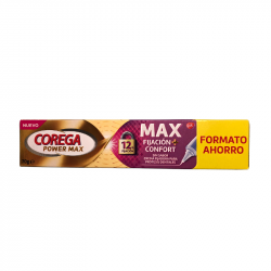 COREGA POWER MAX FIJACIÓN + CONFORT CREMA FIJADORA PROTESIS DENTAL 70G