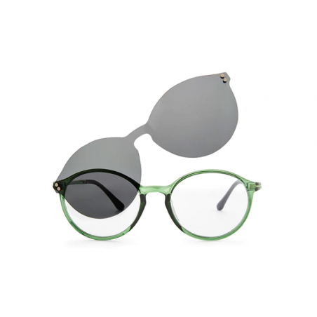 NORDIC VISION GAFAS EASY DUO ROUND GREEN