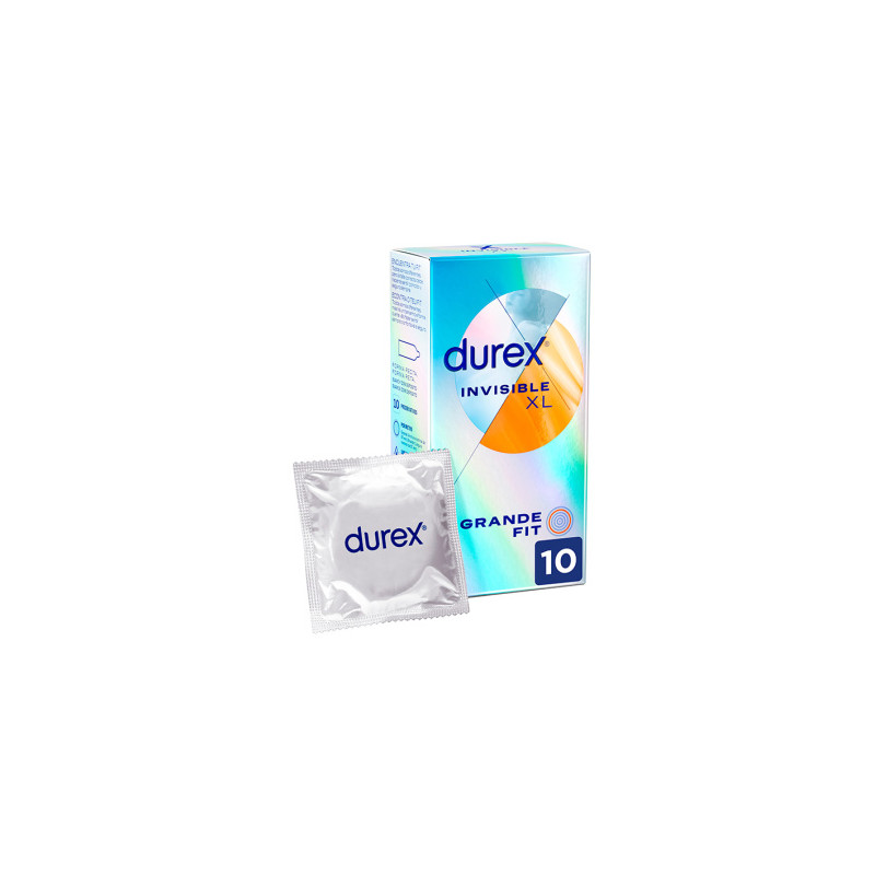 DUREX INVISIBLE XL GRANDE FIT ULTRA FINO PRESERVATIVOS 10U