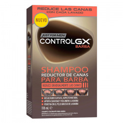 JUST FOR MEN CONTROLGX CHAMPÚ COLORANTE REDUCTOR CANAS PARA BARBA 118ML