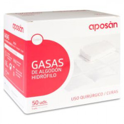 APOSAN GASA ESTERIL DE ALGODON HIDROFILO 50 UNIDADES