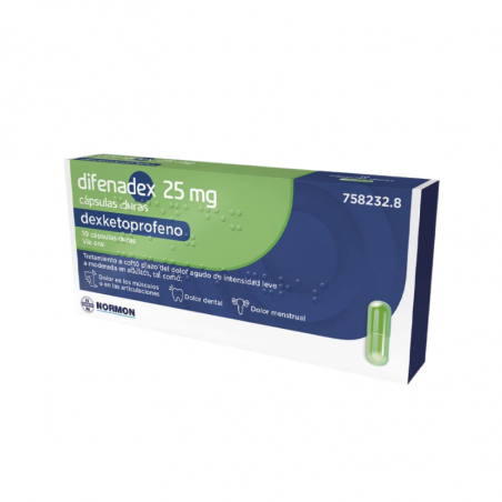 DIFENADEX 25 MG CAPSULAS DURAS