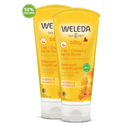 DUPLO WELEDA BABY CHAMPU GEL DE DUCHA CALENDULA 2X200ML