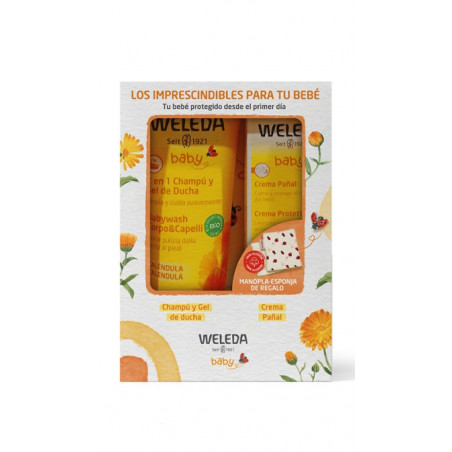 PACK WELEDA BABY CHAMPU GEL DE DUCHA + CREMA PAÑAL