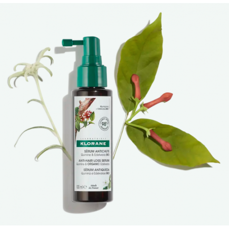 KLORANE SÉRUM ANTICAÍDA A LA QUININA Y EDELWEISS BIO 100 ML KLORANE SÉRUM ANTICAÍDA A LA QUININA Y EDELWEISS BIO 100 ML