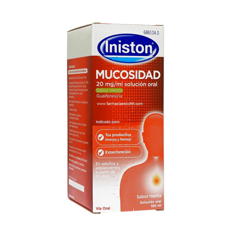 INISTON MUCOSIDAD 20mg/ml SOLUCIÓN ORAL SABOR MENTA