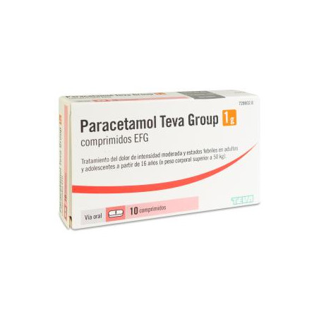 PARACETAMOL TEVA GROUP 1G COMPRIMIDOS