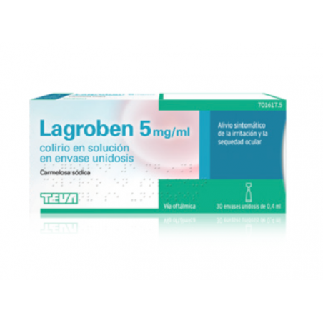 Lagroben Lágrima Artificial Carmelosa 5Mg/Ml Colirio 30u - Oferfarma