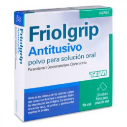 FRIOLGRIP ANTITUSIVO POLVO PARA SOLUCIÓN ORAL