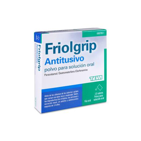 FRIOLGRIP ANTITUSIVO POLVO PARA SOLUCIÓN ORAL