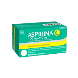 ASPIRINA C 400 mg/240 mg COMPRIMIDOS EFERVESCENTES