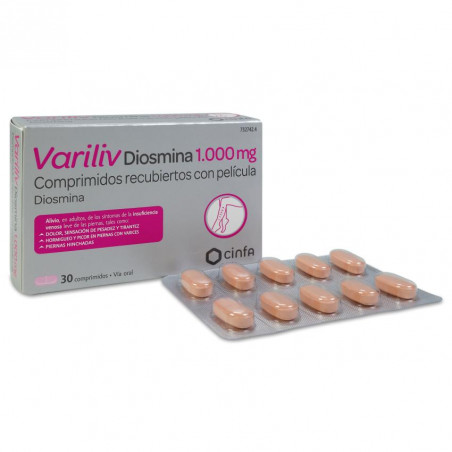 VARILIV DIOSMINA 1000 MG COMPRIMIDOS