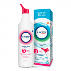 RHINOMER FUERZA 3 FUERTE NEBULIZADOR LIMPIEZA NASAL 135ML + 45ML GRATIS