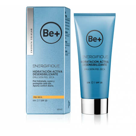 BE+ ENERGIFIQUE HIDRATACIÓN DESENSIBILIZANTE EMULSIÓN PIEL SECA SPF20 40ML