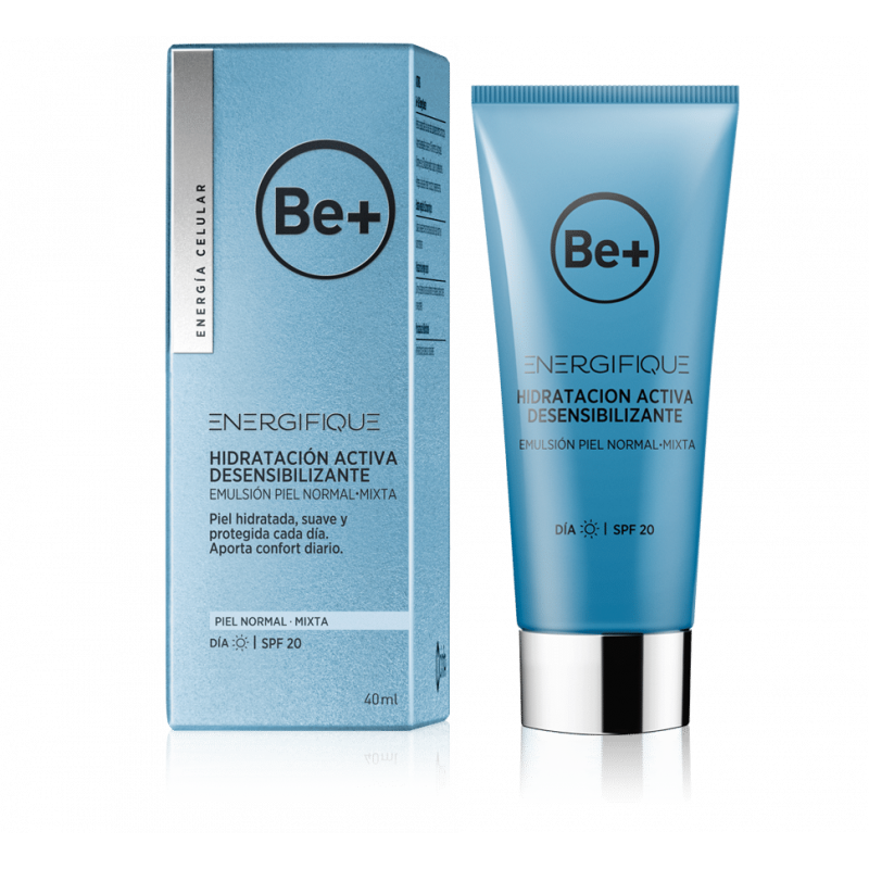 BE+ ENERGIFIQUE HIDRATACIÓN DESENSIBILIZANTE PIEL NORMAL MIXTA SPF20 40ML