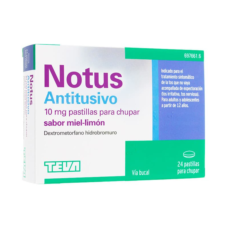 NOTUS ANTITUSIVO 10 MG PASTILLAS PARA CHUPAR