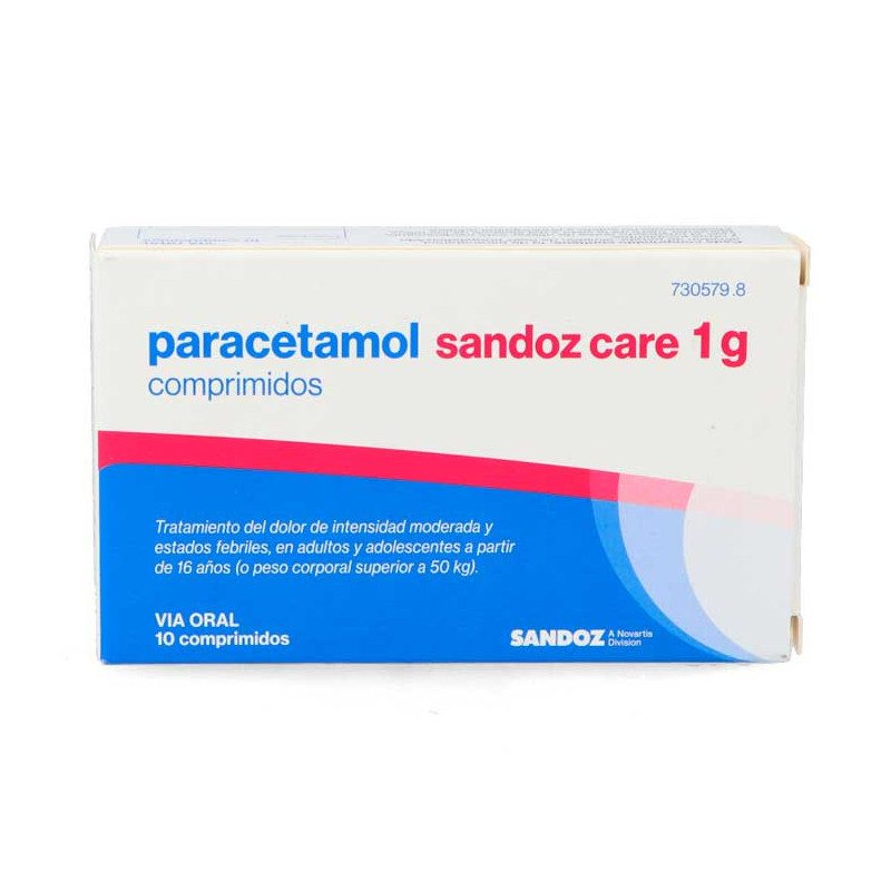 PARACETAMOL SANDOZ 1G COMPRIMIDOS