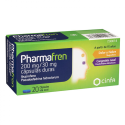 PHARMAFREN 200 MG/30 MG CAPSULAS DURAS