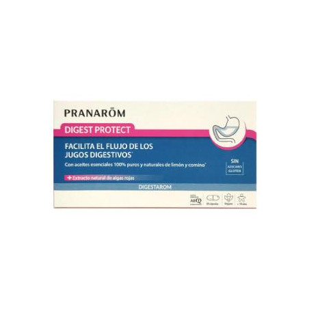 PRANAROM DIGEST PROTECT FACILITA EL FLUJO 30 CAPSULAS