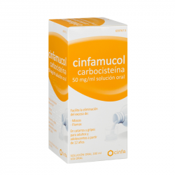 CINFAMUCOL CARBOCISTEÍNA 50 mg/ml SOLUCION ORAL