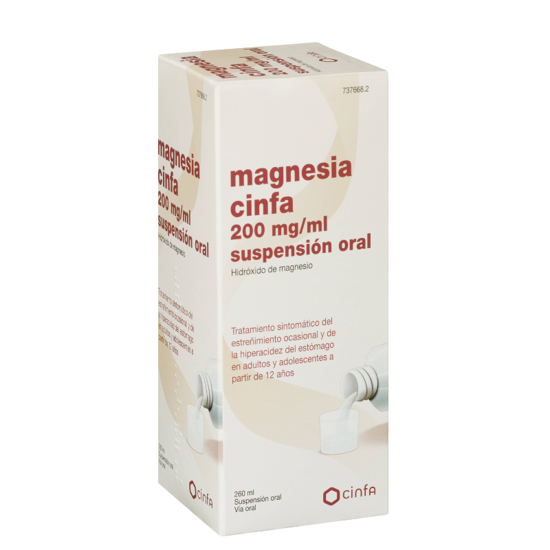 MAGNESIA CINFA 200 mg/ ml SUSPENSION ORAL