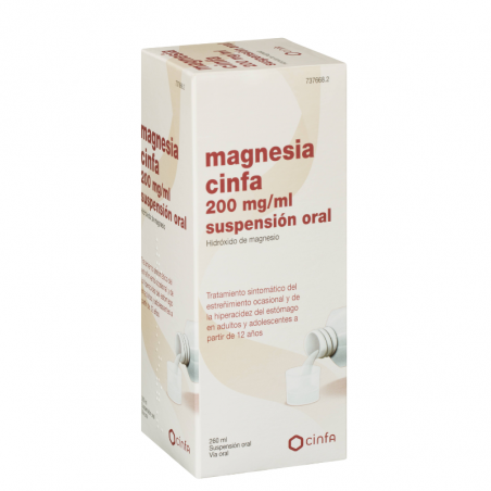 MAGNESIA CINFA 200 mg/ ml SUSPENSION ORAL