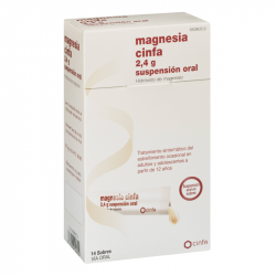 MAGNESIA CINFA 2,4 g SUSPENSION ORAL