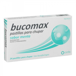 BUCOMAX PASTILLAS PARA CHUPAR SABOR MENTA