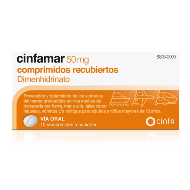 CINFAMAR 50 mg COMPRIMIDOS RECUBIERTOS