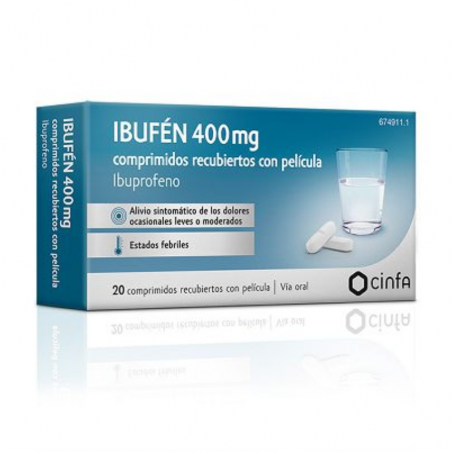 IBUFEN 400mg COMPRIMIDOS RECUBIERTOS CON PELICULA IBUFEN 400mg COMPRIMIDOS RECUBIERTOS CON PELICULA
