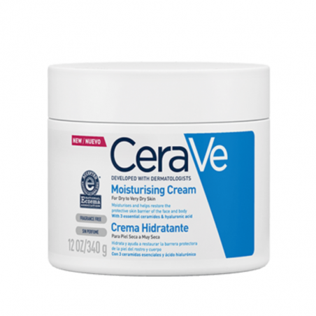 CERAVE CREMA HIDRATANTE PIEL SECA CUERPO Y ROSTRO 340G