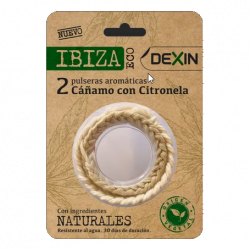 DEXIN PULSERA IBIZA ECO CAÑAMO CON CITRONELA 2U