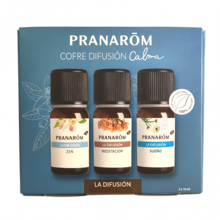 PRANAROM COFRE ACEITES BIO ESENCIALES DIFUSIÓN CALMA 3x10ML