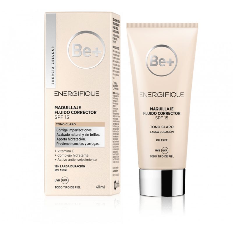 BE+ ENERGIFIQUE MAQUILLAJE FLUIDO CORRECTOR SPF15 TONO CLARO 40 ML