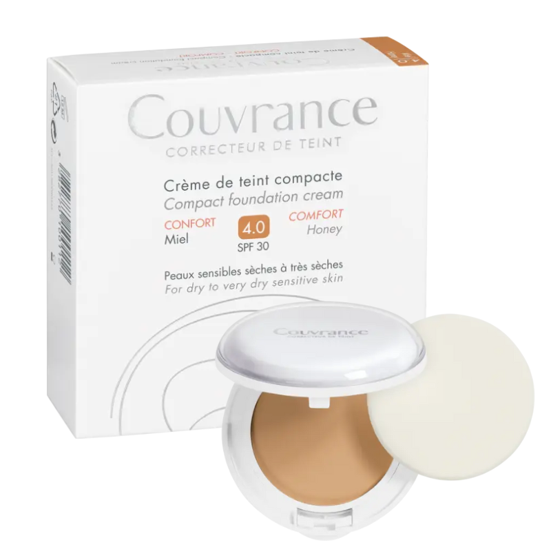 AVENE COUVRANCE MAQUILLAJE COMPACTO CONFORT TONO 4.0 MIEL