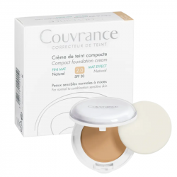 AVENE COUVRANCE MAQUILLAJE COMPACTO MATE TONO 2.0 NATURAL