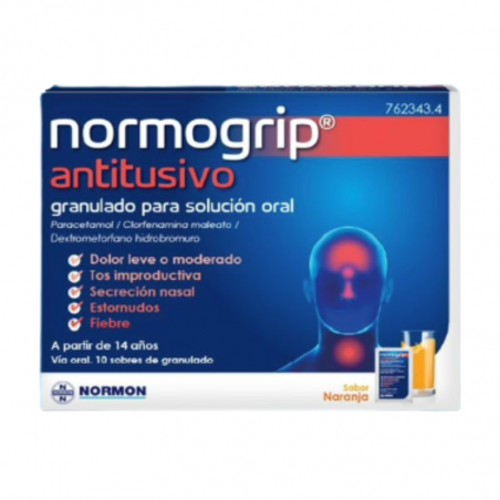 NORMOGRIP ANTITUSIVO GRANULADO PARA SOLUCION ORAL