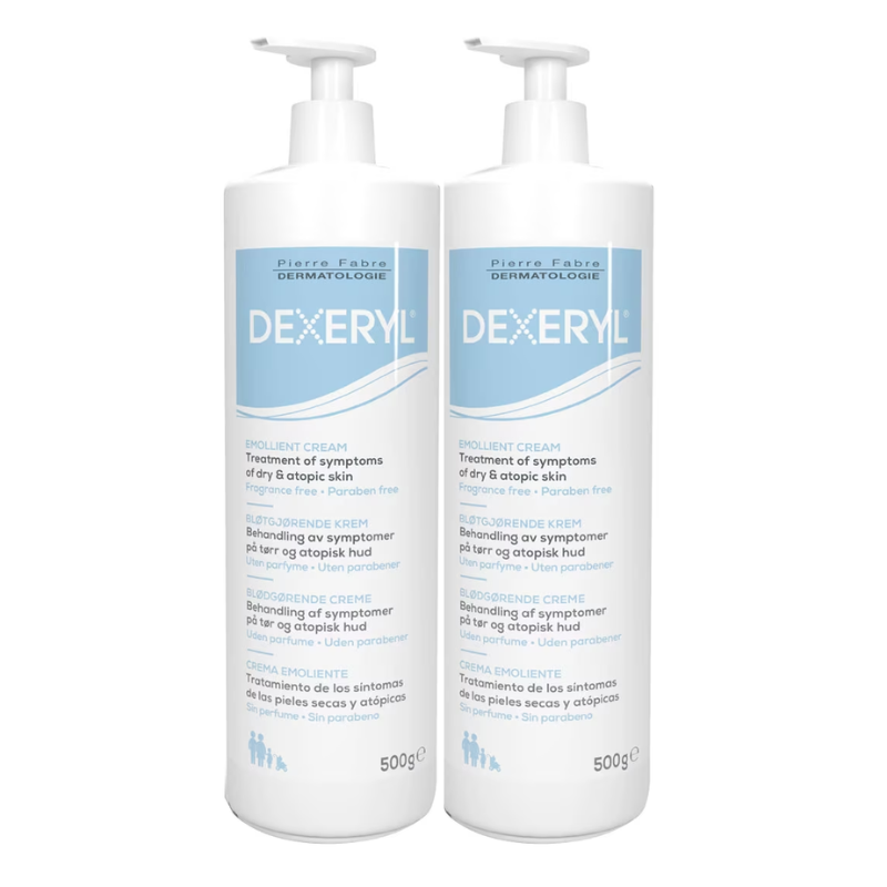 DEXERYL PACK CREMA EMOLIENTE PIEL SECA O ATÓPICA 2x500ML