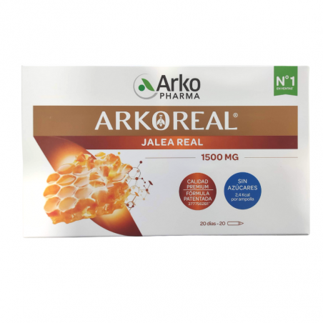 ARKOREAL JALEA REAL FRESCA 1500MG SIN AZUCAR 2O AMPOLLAS