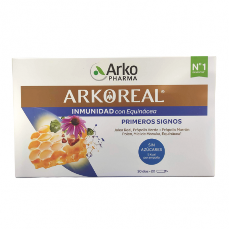 ARKOREAL INMUNIDAD JALEA REAL FRESCA CON EQUINÁCEA SIN AZÚCAR 20 AMPOLLAS