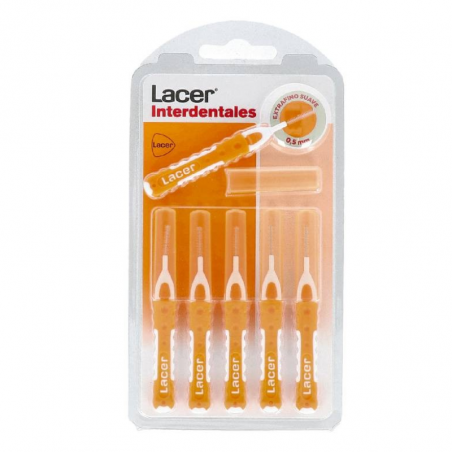 LACER CEPILLO INTERDENTAL RECTO EXTRAFINO SUAVE 0,5MM 6U